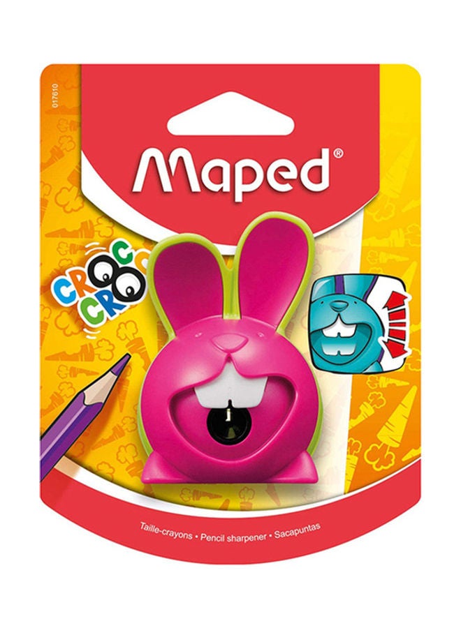 Maped Croc Pencil Sharpener Pink/Green/White
