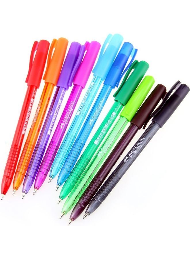 Pack Of 10 CX Colour Ball Pens Multicolour - v1632638944/N51033803A_2