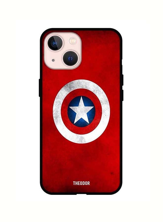 Theodor Protective Case Cover For Apple iPhone 13 Captain American Logo  - Image 1