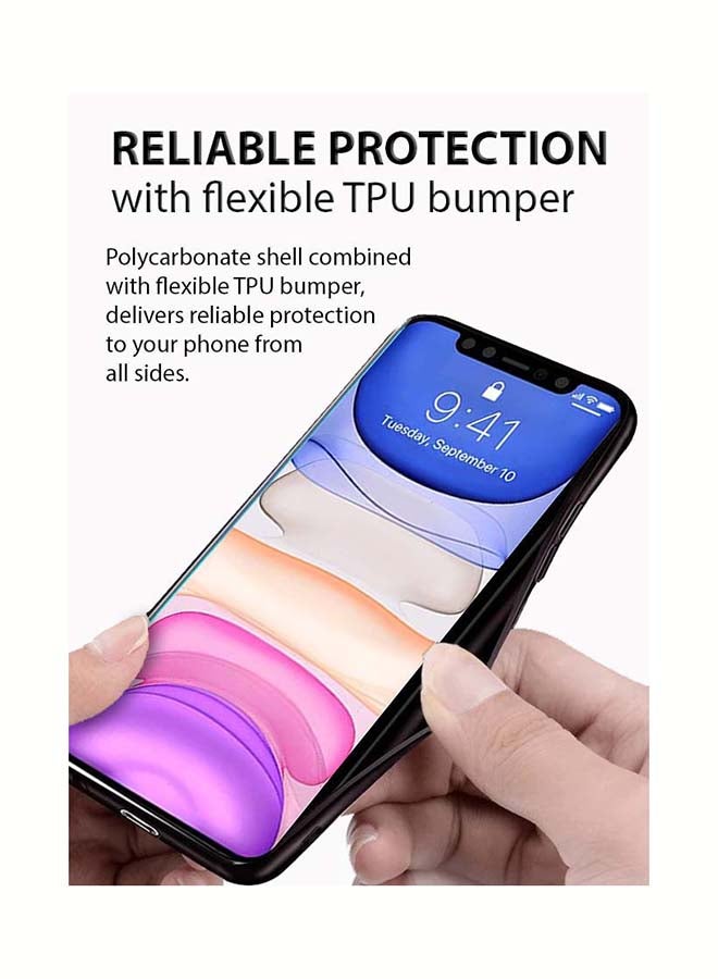 Theodor - Protective Case Cover For Apple iPhone 13 Pro Max Black Golden/Pink - Image 1