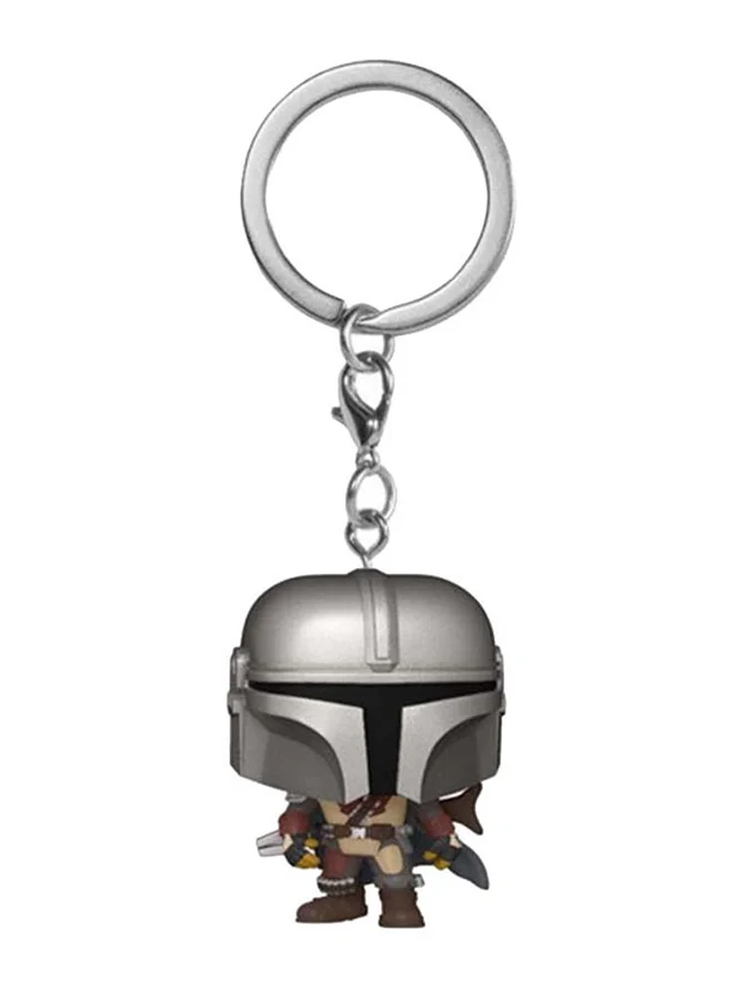 فانكو سلسلة مفاتيح مجسم شخصية الأكشن الماندلوري من مسلسل "Mandalorian" من مجموعة بوب! بوكيت - طراز 53045