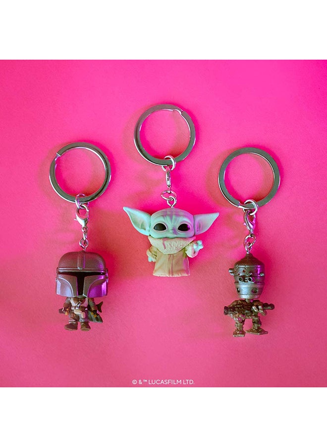 فانكو سلسلة مفاتيح مجسم شخصية الأكشن الماندلوري من مسلسل "Mandalorian" من مجموعة بوب! بوكيت - طراز 53045 7.5سم - Image 3