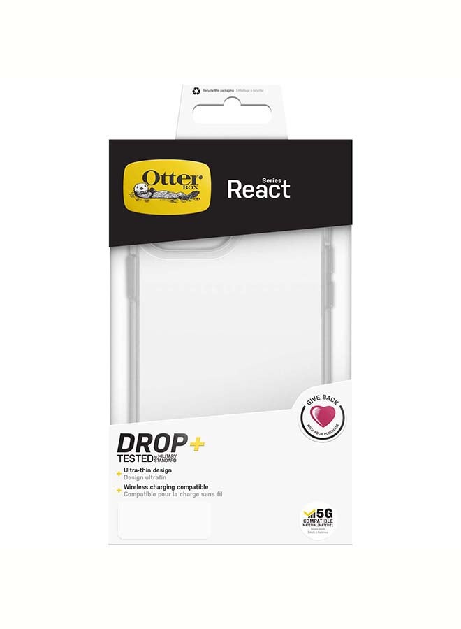 Otterbox - React Case Cover For Apple iPhone 13 Pro Max Clear - Image 1