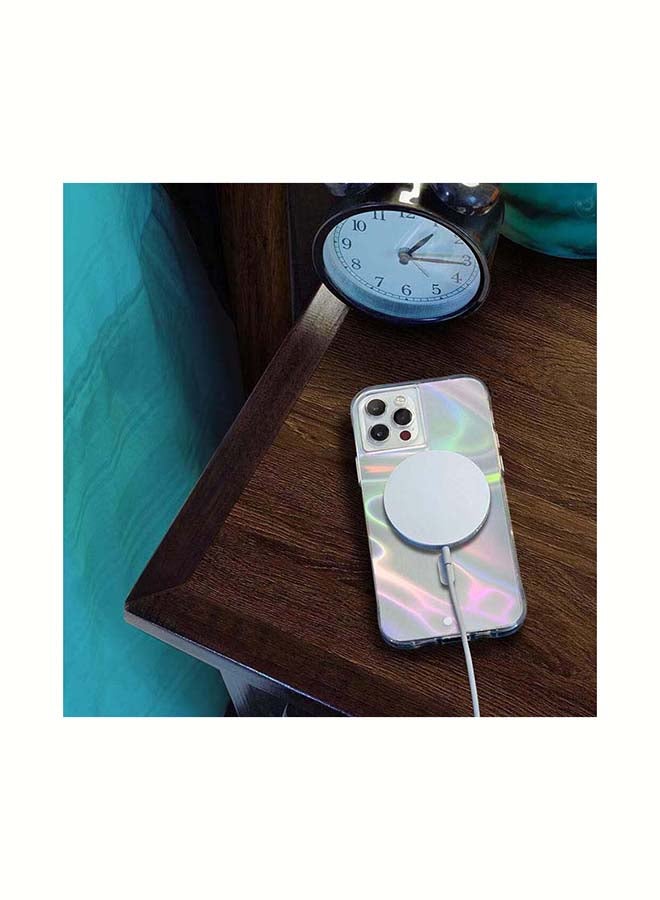 CASE-MATE Soap Bubble with MagSafe and Antimicrobial For iPhone 13 Pro Iridescent - Image 3