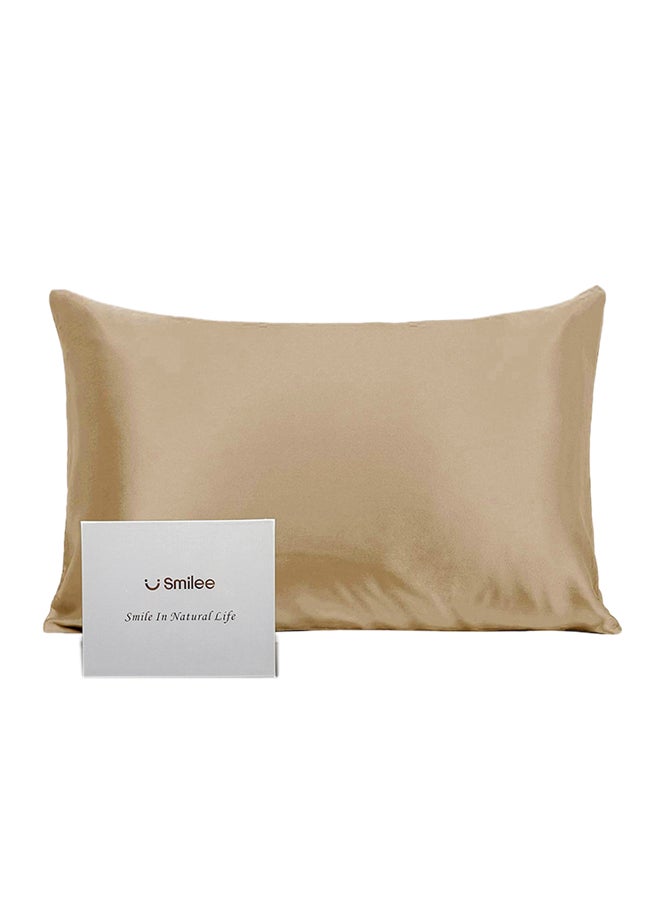 SMILEE Mulberry Queen Pillowcase Silk Apricot 76x51cm  - Image 1
