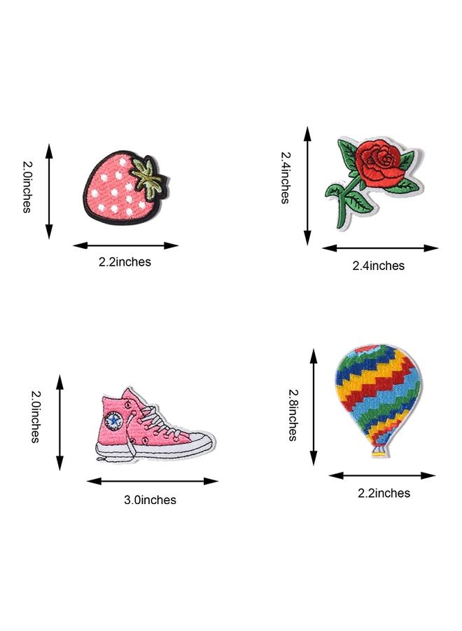 MissTiara 60-Piece Random DIY Embroidered Patch Multicolour  - Image 4