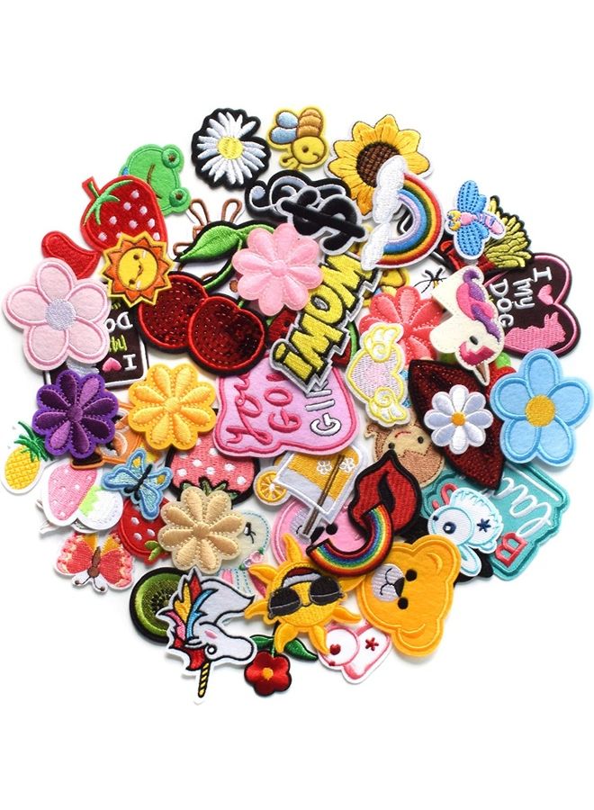 MissTiara 60-Piece Random DIY Embroidered Patch Multicolour  - Image 2