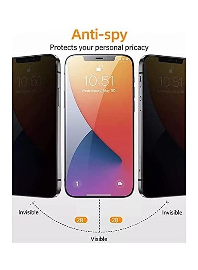 ICS Privacy Glass Screen Protector Apple iPhone 12 Pro Max Clear - Image 2