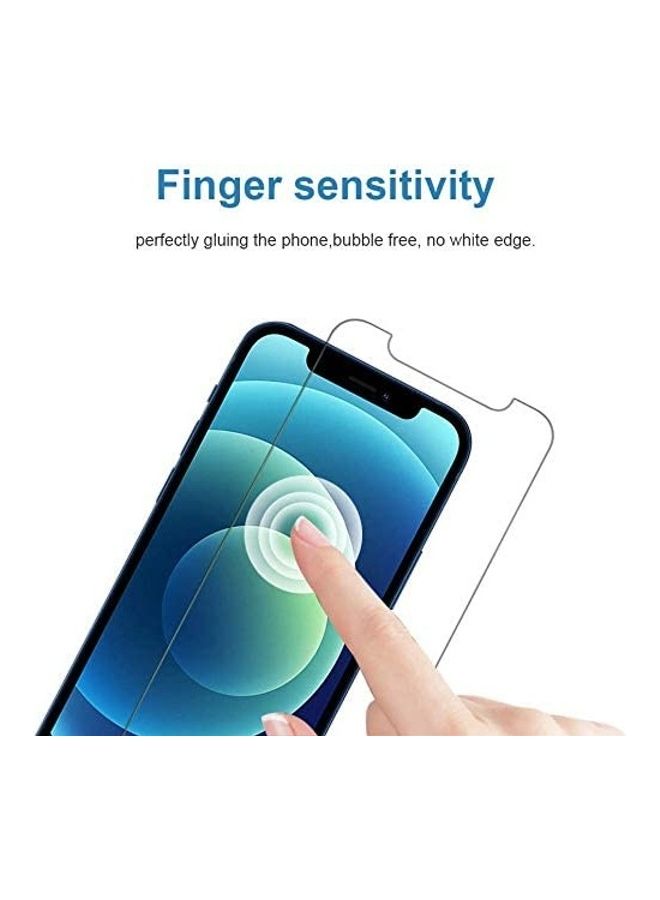2-Piece Tempered Glass Screen Protector For Apple iPhone 12 Pro Clear