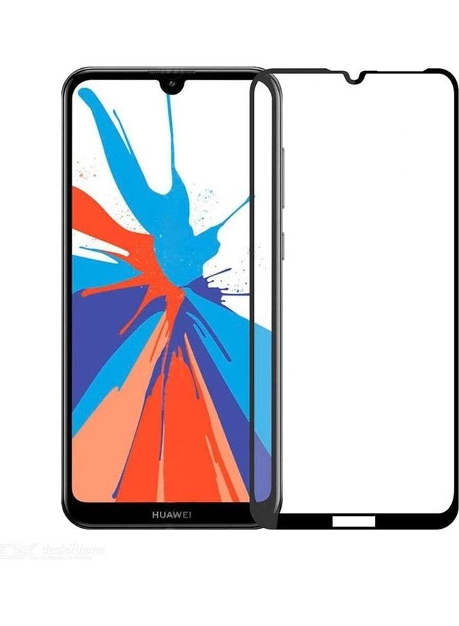 ICS Tempered Glass Screen Protector For Huawei Y7 2019 Clear/Black
