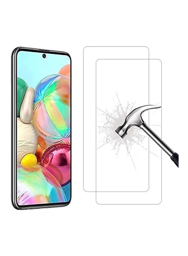 أي سي إس لاصقة حماية للشاشة من الزجاج المقوى لهاتف سامسونج جالاكسي A51 5G من قطعتين شفاف - Image 1