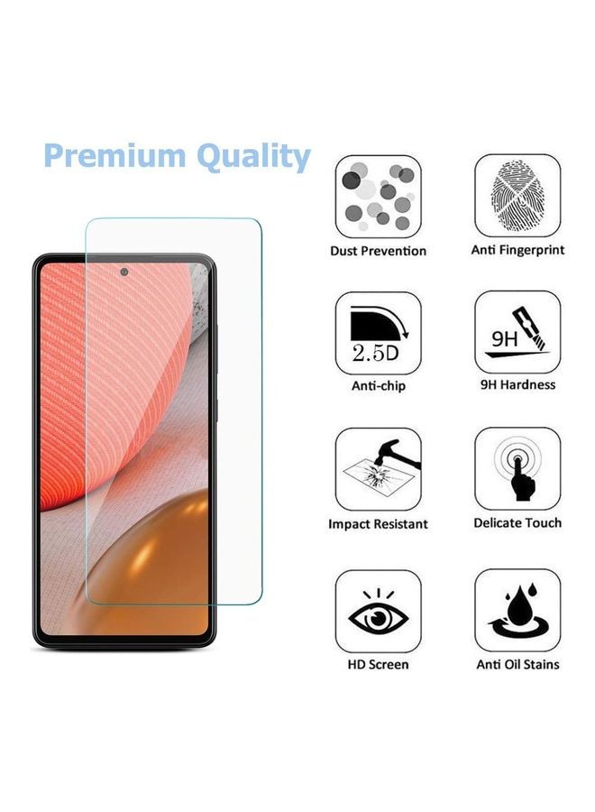 ICS Tempered Glass Screen Protector For Samsung Galaxy A72 Clear - Image 2