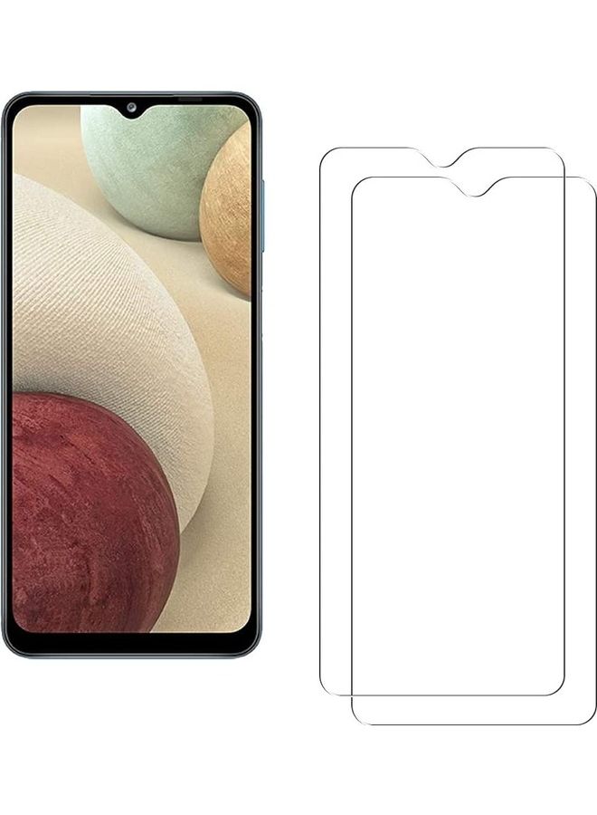 ICS 2-Piece Tempered Glass Screen Protector For Samsung Galaxy A12 Clear - Image 1
