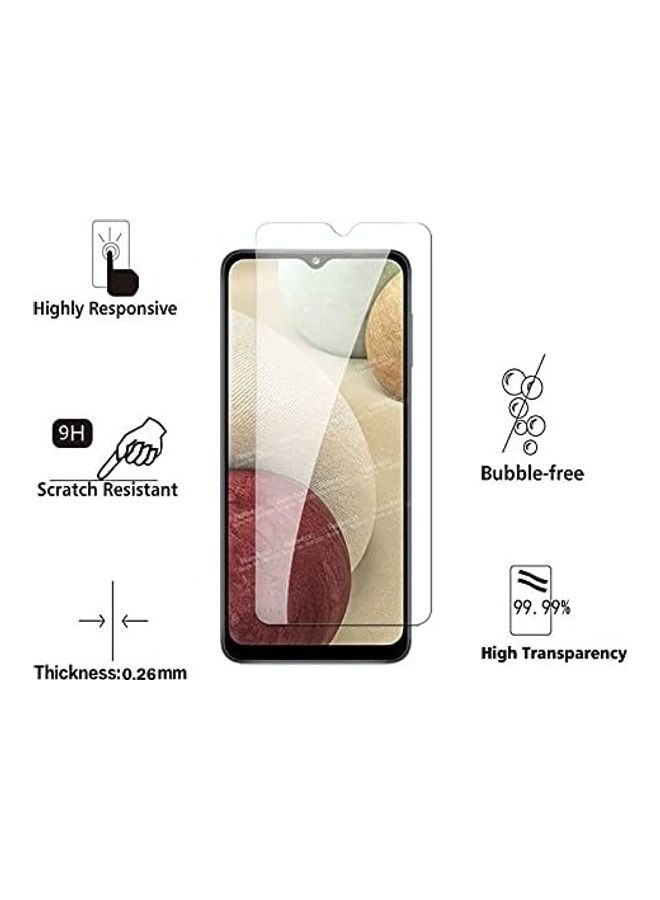 ICS 2-Piece Tempered Glass Screen Protector For Samsung Galaxy A12 Clear - Image 2