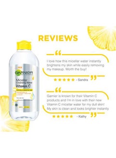Garnier SkinActive Micellar Cleansing Water Vitamin C Clear  - Image 2