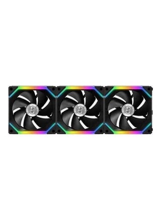 UNI Fan SL120 3 Pack Black-With Controller (ARGB 120mm LED PWM Daisy-Chain) - v1632643797/N51034830A_1