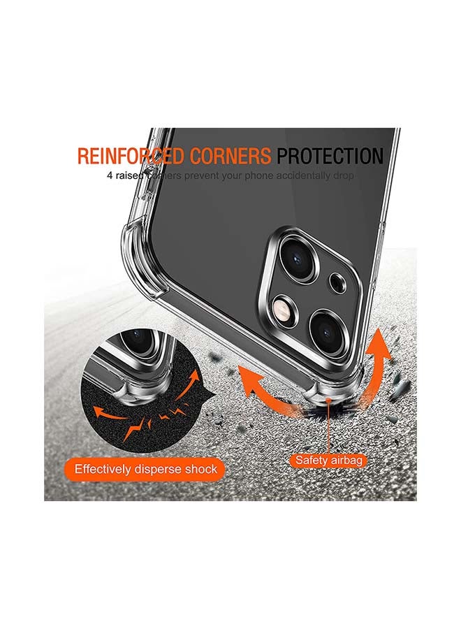 Rock Pow Slim Soft TPU Case For iPhone 13 6.1-inch with 3 Pack Tempered Glass Screen Protector Clear - Image 3