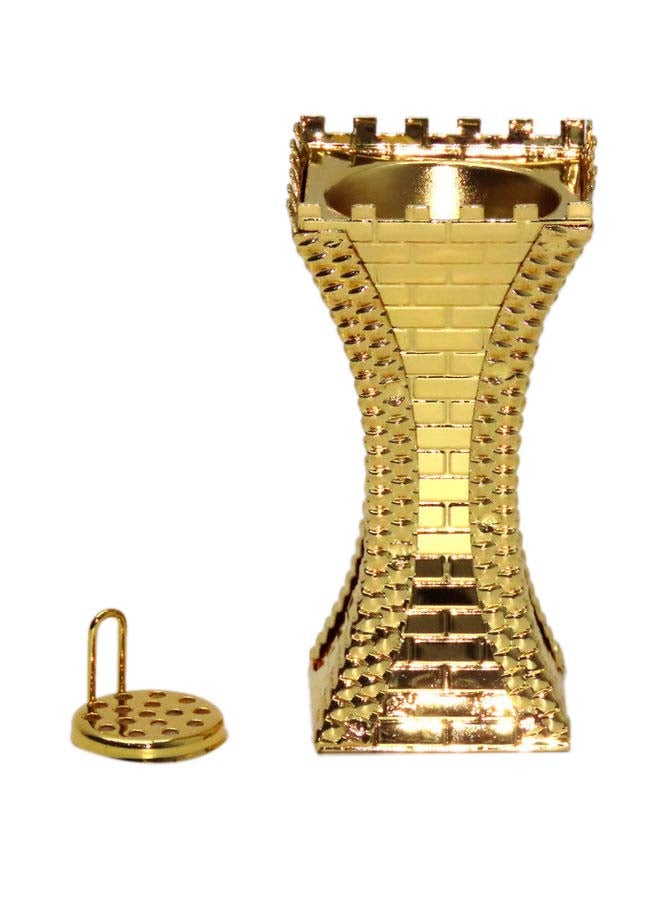 Classic Incense Burner Gold 13x7x7cm - v1632645539/N50980117A_1