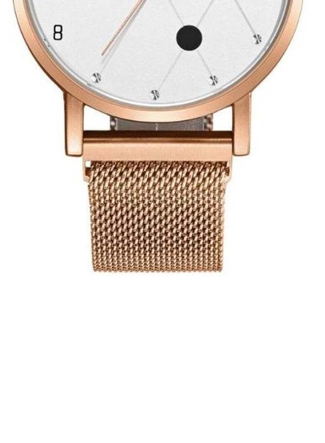 إيلانوفا ساعة يد كاجوال بعقارب وسوار من الاستانلس ستيل - Image 3