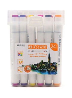 M&G Chenguang Doubleheaded Marker Set White 