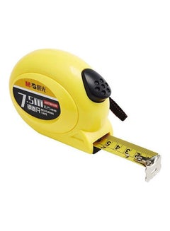 ام اند جي Measuring Tape With Self Locking Mechanism Yellow 7.5x25mmeter 