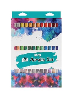 M&G Acrylic Paints - Set Of 36Pcs multicolour 