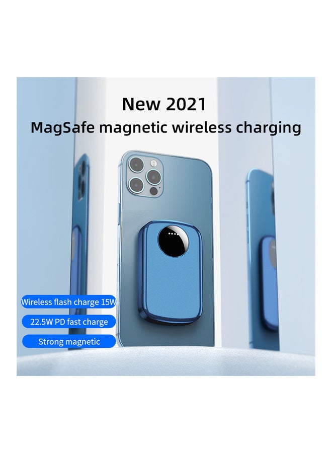 5000.0 mAh Magnetic Power Bank For iPhone 12/12 Pro/12 Pro Max Green  - Image 3