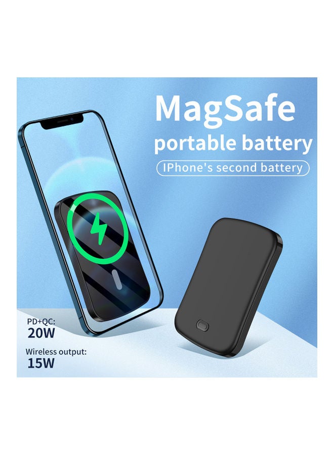 Generic - 5000.0 mAh Fast Magnetic Wireless Portable Charger For Apple iPhone 13/13 Pro/13 Pro Max Blue - Image 1