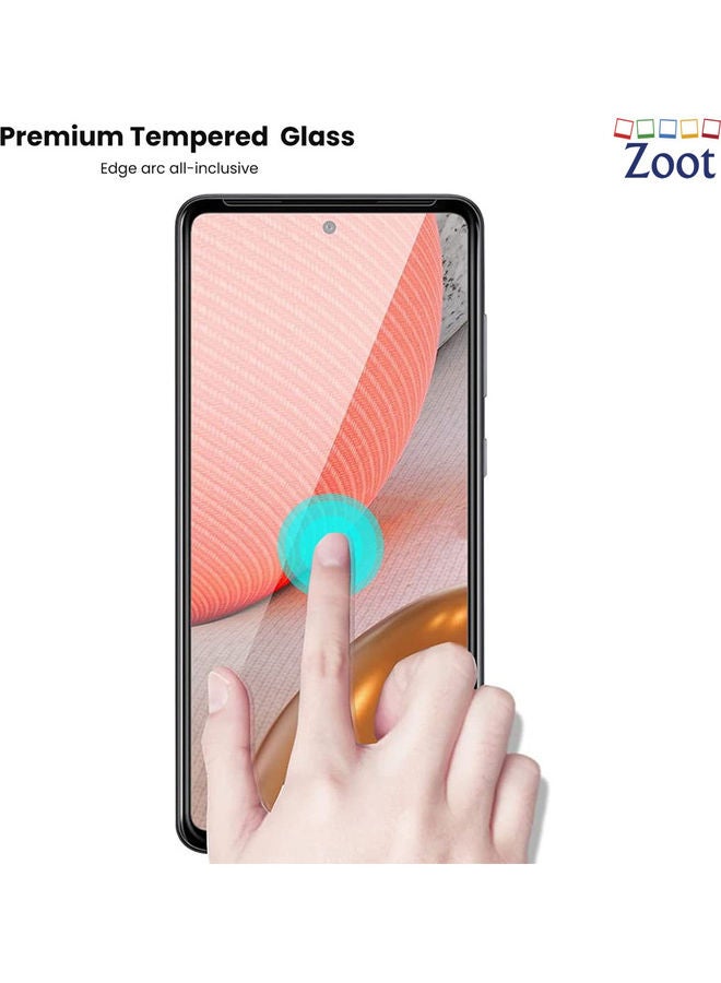 Zoot Tempered Glass Screen Protector For Samsung Galaxy A72 Black - Image 2
