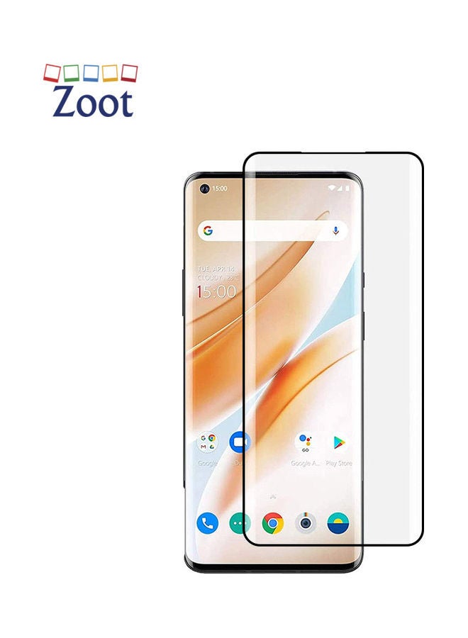 Zoot Tempered Glass Screen Protector For OnePlus 8 Black - Image 1
