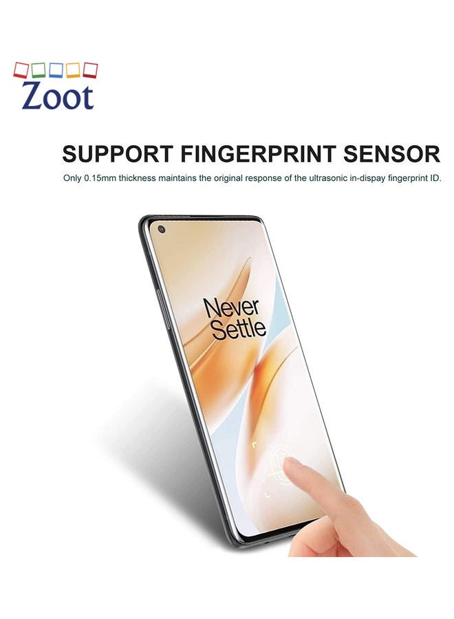 Zoot Tempered Glass Screen Protector For OnePlus 8 Black - Image 3