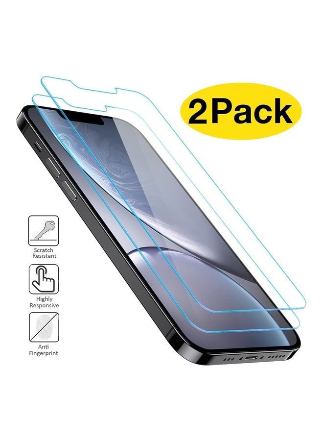 Rock Pow Advanced Air Cushion Cover Case with 2 Tempered Glass Screen Protectors For iPhone 13 6.1 inch Clear  - Image 2