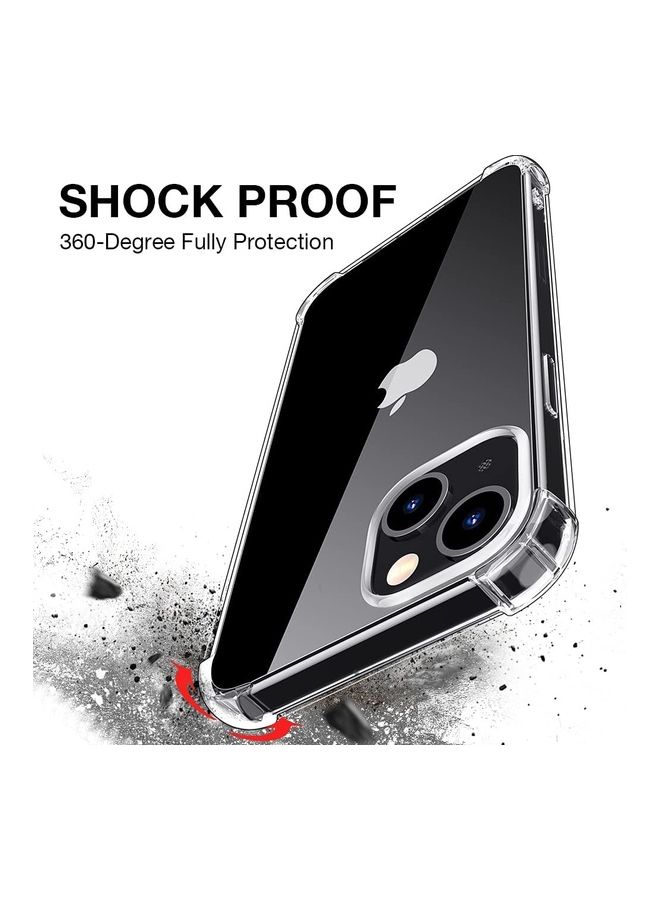 Rock Pow Advanced Air Cushion Cover Case with 2 Tempered Glass Screen Protectors For iPhone 13 6.1 inch Clear  - Image 3