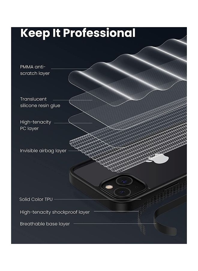 Rock Pow - Anti Scratch TPU Precise Cutouts and Slim Fit Protective Case For iPhone 13 Mini 5.4 inch Clear - Image 1