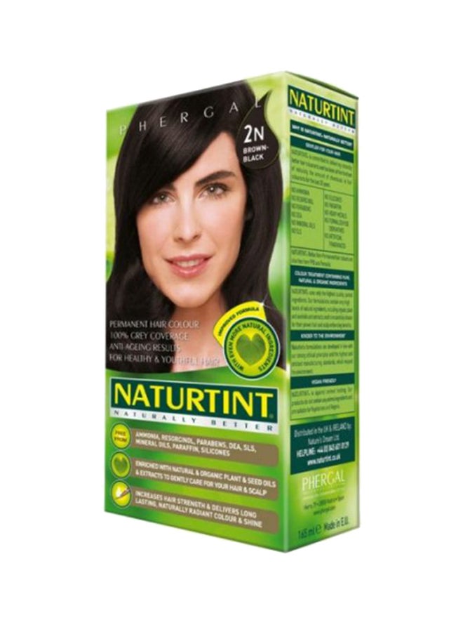 NATURTINT Permanent Hair Color 2N Brown-Black 165ml  - Image 1