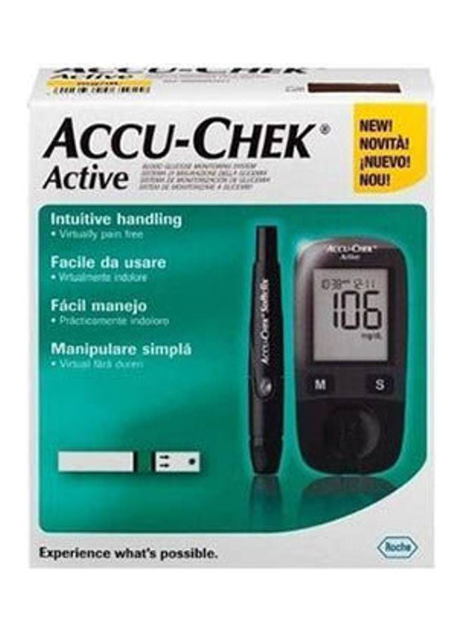 ACCU-CHEK Active Blood Glucose Monitor - Black 
