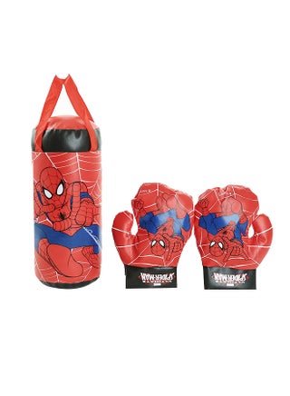 Pair Of Boxing Gloves With Spiderman Punching Bag 37x18cm - v1632652979/N47230855A_1