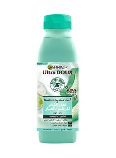 Garnier Hair food  Moisturising Aloe vera  ultra doux  Shampoo For Normal Hair Green 350ml  - Image 1
