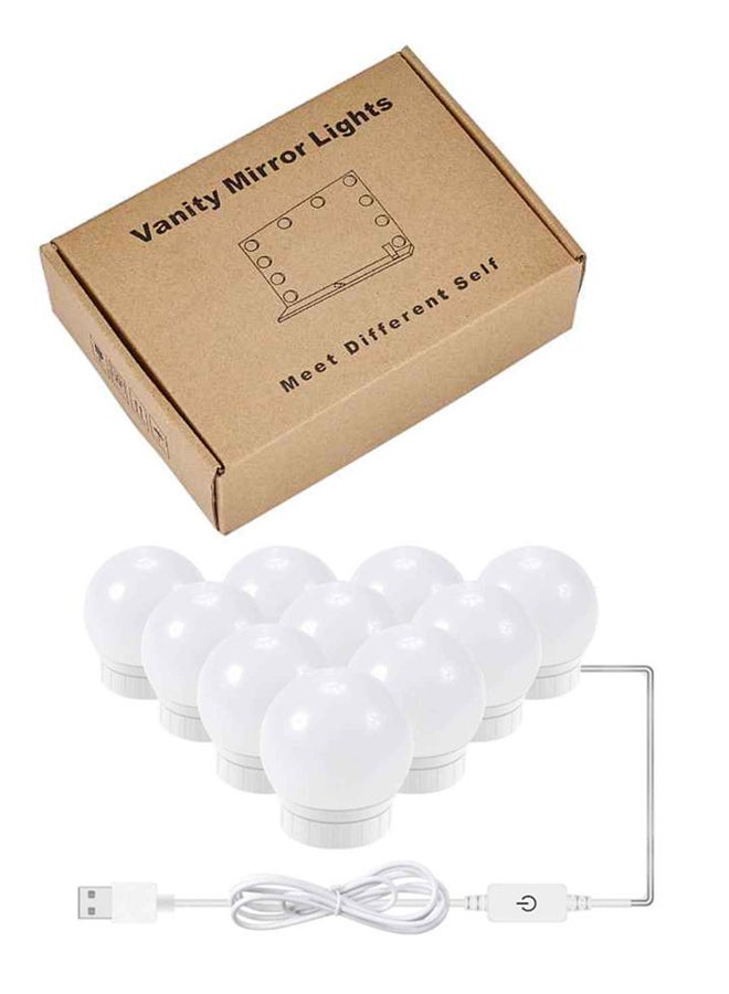 Generic Make up Mirror Lights LED Hollywood Kit Bulbs Wall Vanity Light Dimmable Lights White  - Image 1