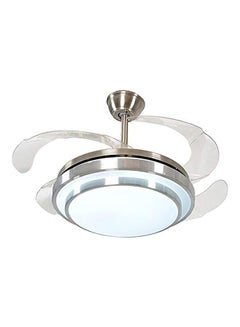 MODI Remote Control LED Ceiling Lamp With Fan Silver 42inch  - Image 1