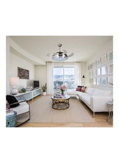 MODI Remote Control LED Ceiling Lamp With Fan Silver 42inch  - Image 2