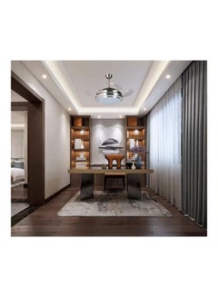 MODI Remote Control LED Ceiling Lamp With Fan Silver 42inch  - Image 3