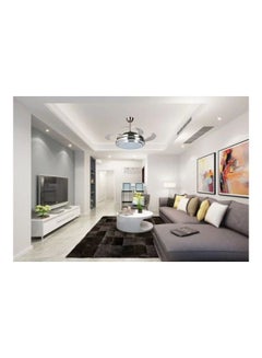 MODI Remote Control LED Ceiling Lamp With Fan Silver 42inch  - Image 5