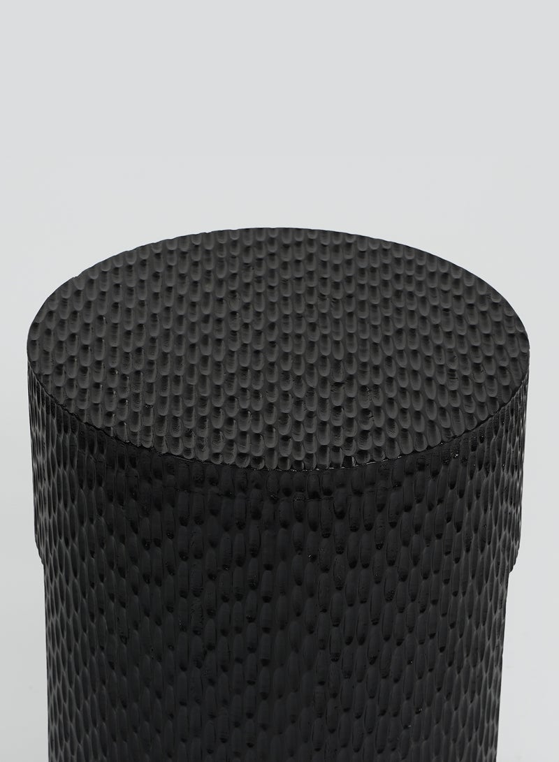 ebb & flow - Side Table Luxurious - In Black Wood - Used Next To Sofa As Coffee Corner Black Black 35x35x45cm - Image 1