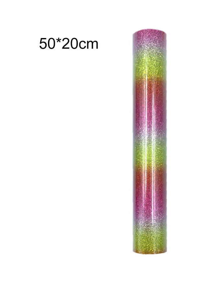 Heat Transfer Vinyl Sticker Roll Pink/Green 50x20cm - Image 1