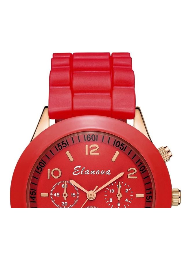 Elanova Leather Analog Wrist Watch - Image 2