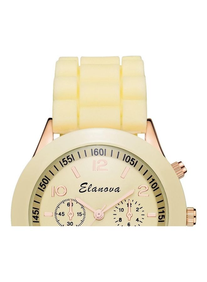 Elanova Leather Analog Wrist Watch - Image 2