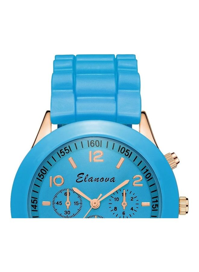 Elanova Leather Analog Wrist Watch - Image 2
