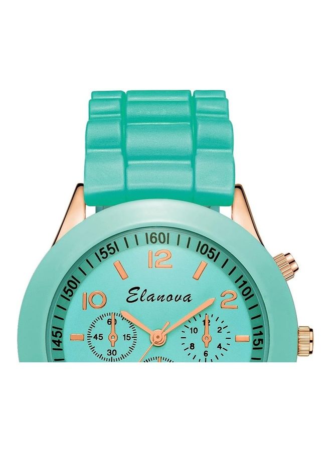 Elanova Leather Analog Wrist Watch - Image 2