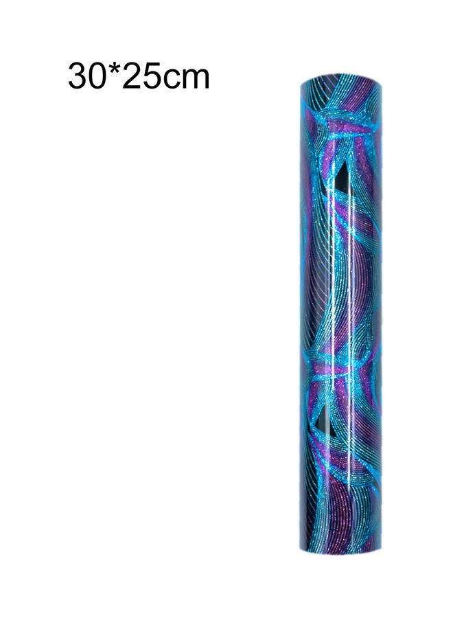 Heat Transfer Vinyl Sticker Roll Blue/Purple 30x25cm - Image 1
